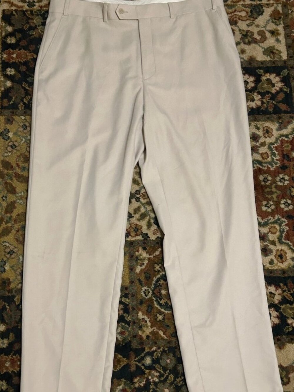 Vintage Michael Kors Men's Khaki Slacks 38x32 New With Tags 100% Polyester